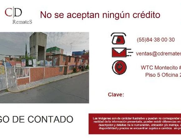 Remate casa/ 87 mts2, Iztapalapa, CDMX    CD - 066