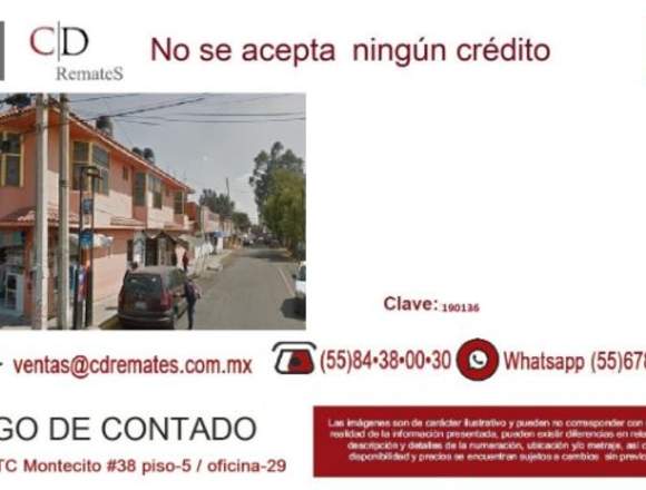 Depto en Remate Bancario,Villas de Ecatepec,190136