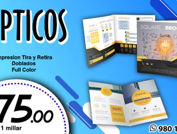 TRIPTICO Y DIPTICO PUBLICITARIO