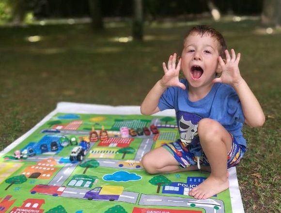 Lona Alfombra Infantil Didáctica 1x1mts