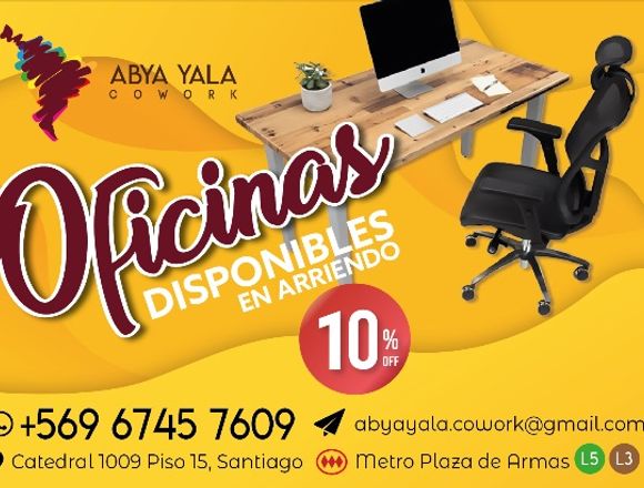 Alquiler de Oficinas Amuebladas todo incluido 