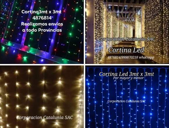 Cortina led 3mt x 3mt 