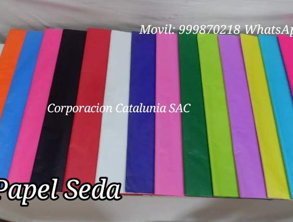 Papel seda por resma de colores