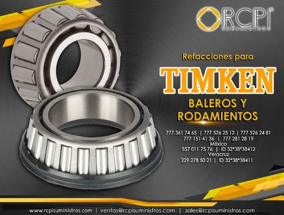 Baleros timken para grúas industriales