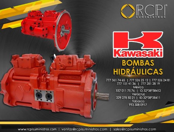 Refacciones y bombas Kawasaki para grúas