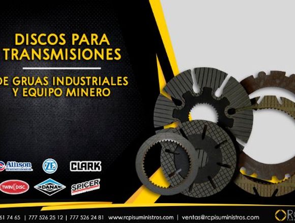 Discos de transmisiones para grúas industriales