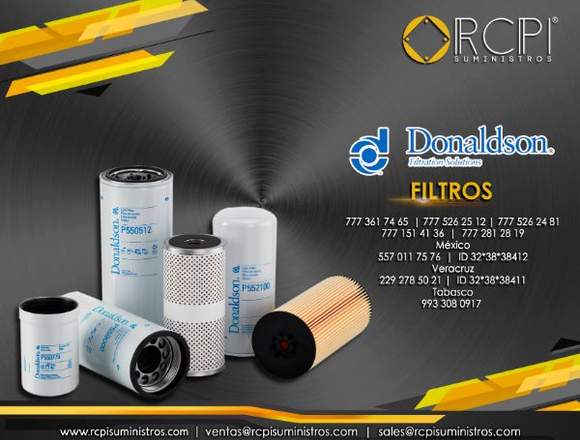 Filtros Donaldson para grúas industriales