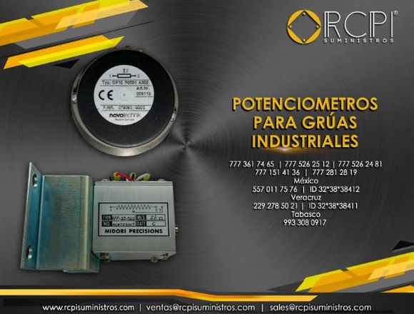 Potenciometros para grúas industriales