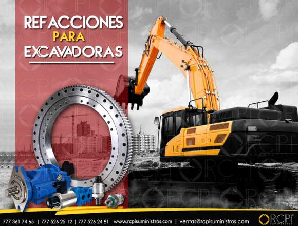 Refacciones para excavadoras