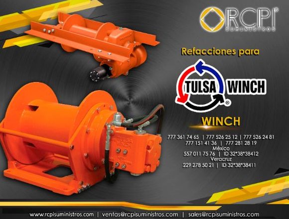 Malacates tulsa winch para grúas industriales