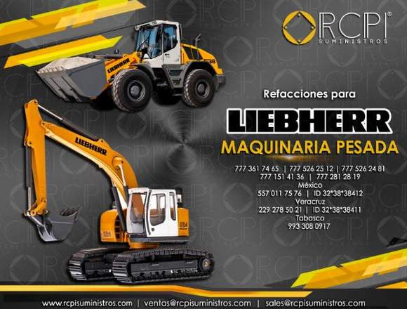 Refacciones para excavadoras Liebherr