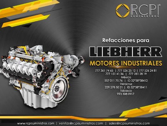 Refacciones de motores para grúas industriales