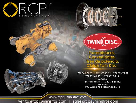 Refacciones twin disc para grúas industriales