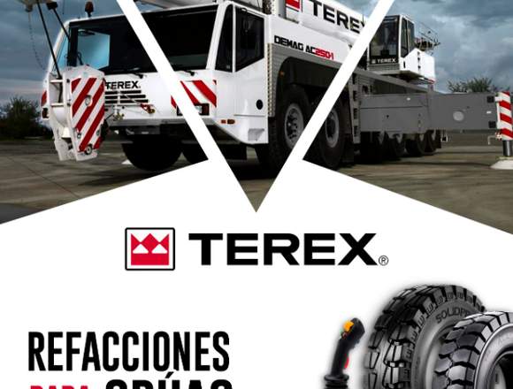 Refacciones y piezas para grúas industriales Terex