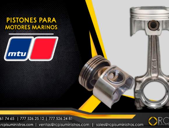 Pistones y refacciones para motores marinos MTU