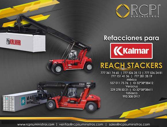 Refacciones y partes para reach stackers kalmar