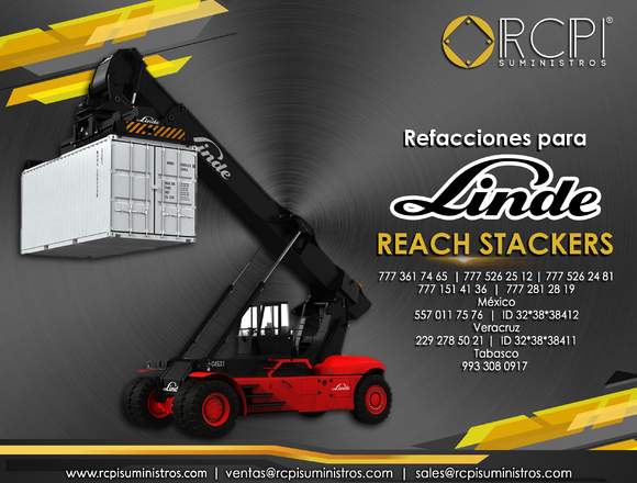 Refacciones para reach stacker Linde