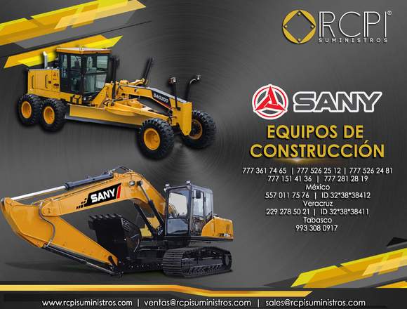 Refacciones para equipo de construcción Sany