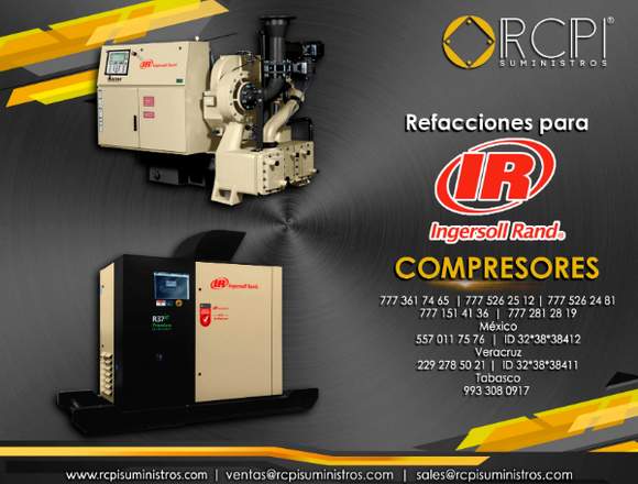 Refacciones y compresores Ingersoll Rand