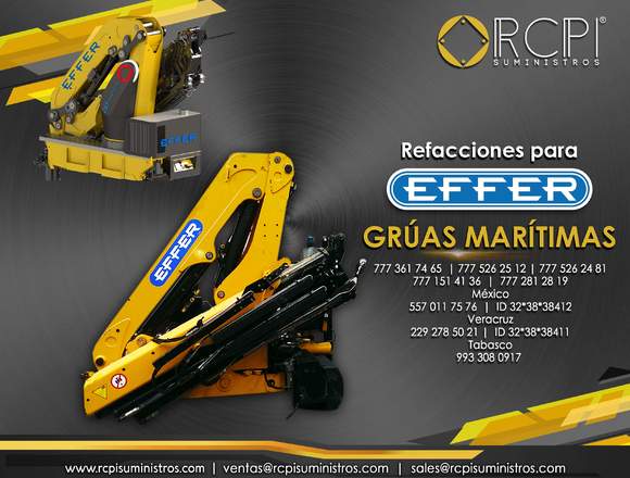 Recambios para grúas Effer