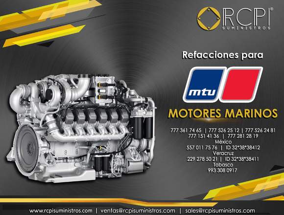 Refacciones para motores marinos MTU