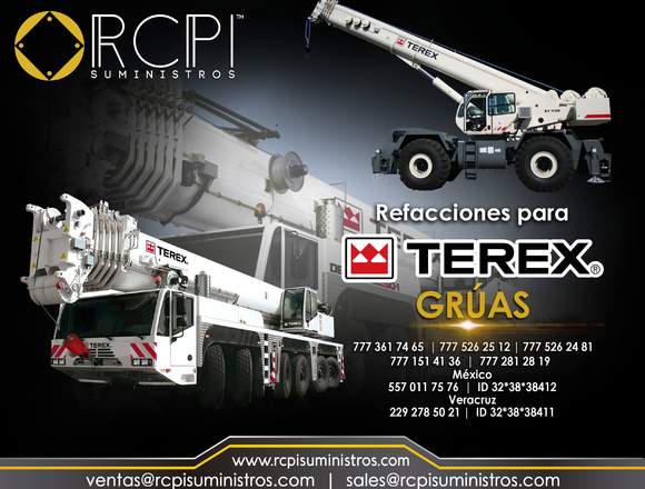 Refacciones para grúa Terex