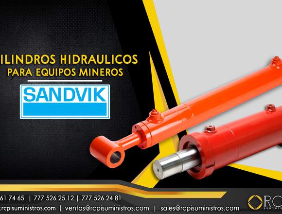 Cilindros hidráulicos para equipos mineros Sandvik