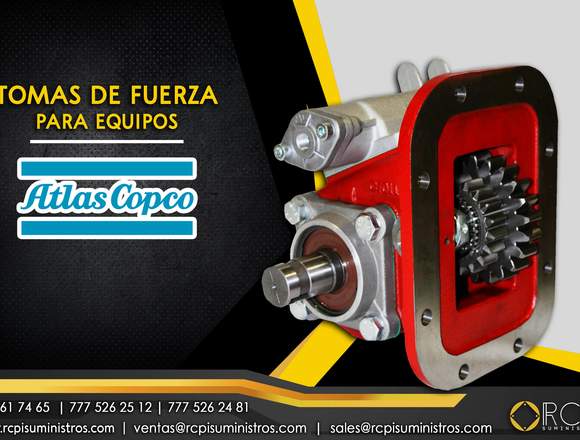 Toma de fuerza para equipo Atlas Copco