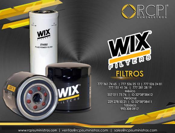 Filtros wix para maquinaria pesada