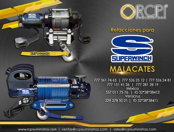 Malacates superwinch para grúas industriales