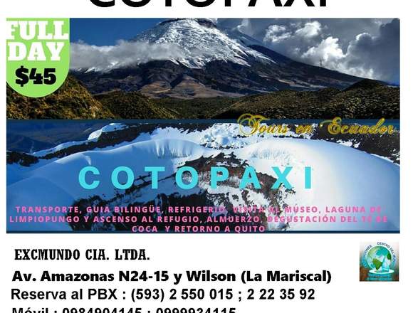 TOUR COTOPAXI ECUADOR