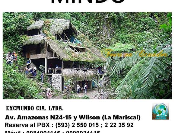 TOUR MINDO  SAN MIGUEL DE LOS BANCOS- ECUADOR