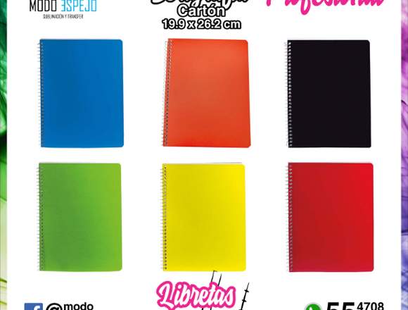 Libretas promocionales publicitarias URGENTES