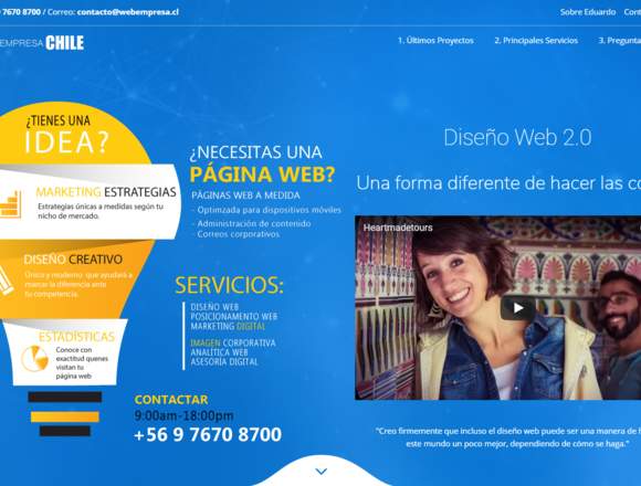 Diseño de páginas web a medida administrables