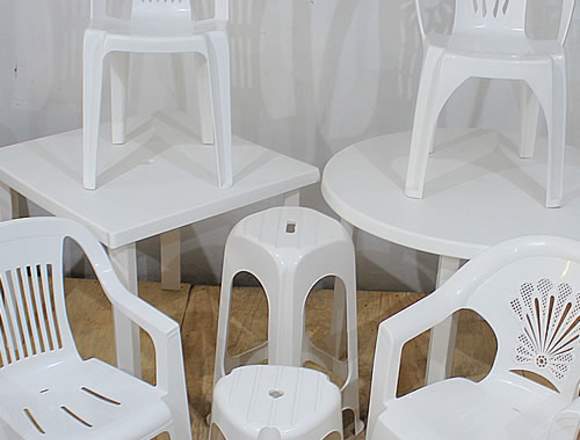 Muebles de Plastico Multiusos color blanco Durable