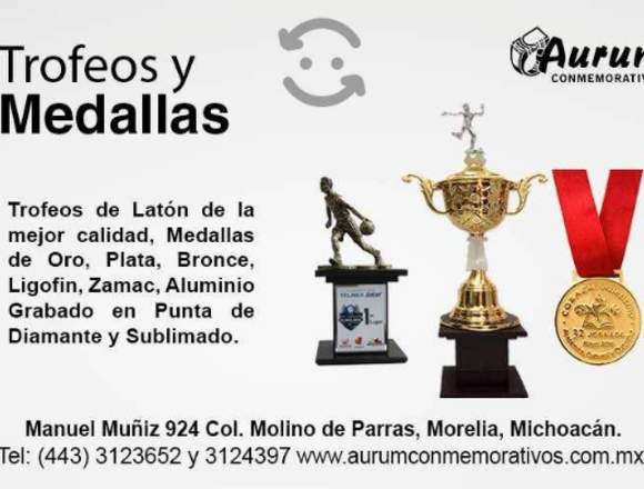 Medallas y trofeos personalizados 