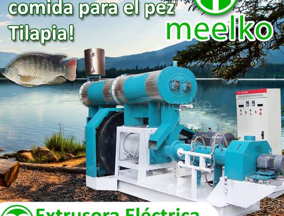 Extrusora para pellets flotantes para peces