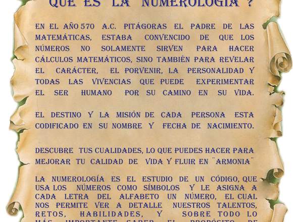 NUMEROLOGIA CERTIFICADA