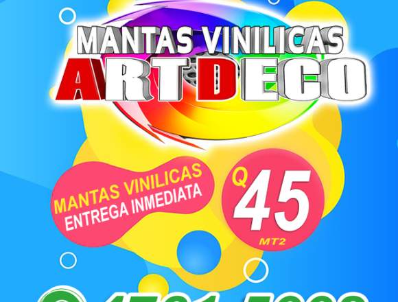 MANTAS VINILICAS ART DECO