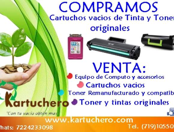 Compramos cartuchos vacios de Tinta y Toner