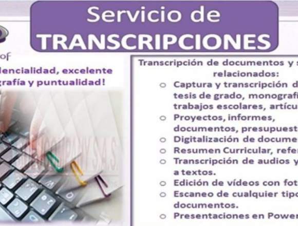 TRANSCRIPCION, TRADUCCION  Y DIGITALIZACION