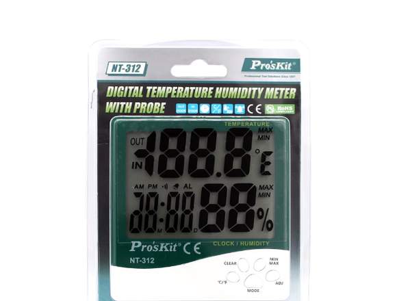 Medidor de humedad de temperatura digital  Proskit