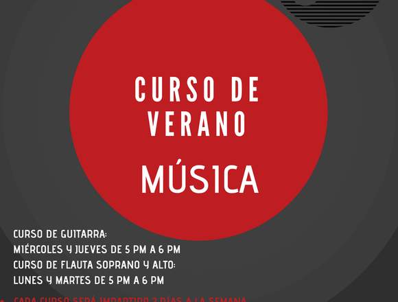 curso de verano, música 