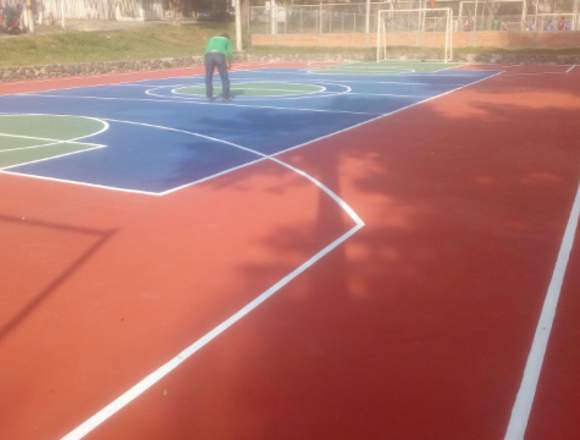 APLICACION DE PINTURA Y DEMARCACIÓN CANCHAS