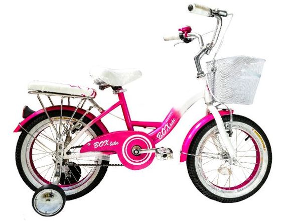 BICICLETA CAMPERA NIÑA – ROSADO CON BLANCO