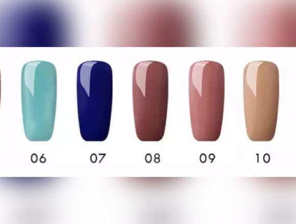 pack esmaltes semipermanentes x 5 unidades