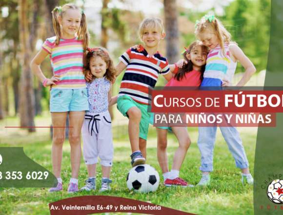 CURSOS DE FÚTBOL PARA NIÑAS Y NIÑOS ⚽️