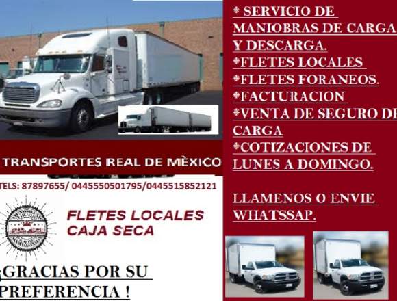 FLETES/MUDANZAS LOCALES Y FORANEOS