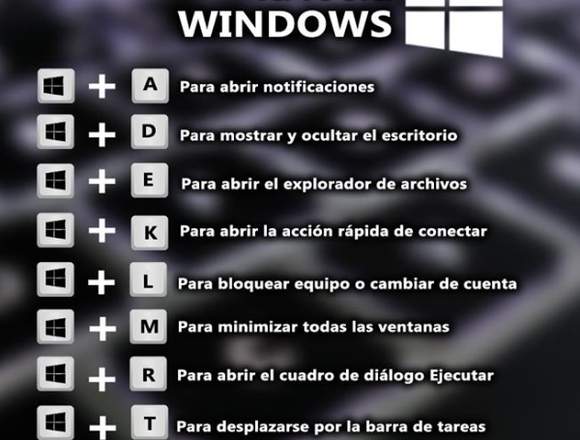 ¿Sabías lo que puedes hacer con la tecla Windows?