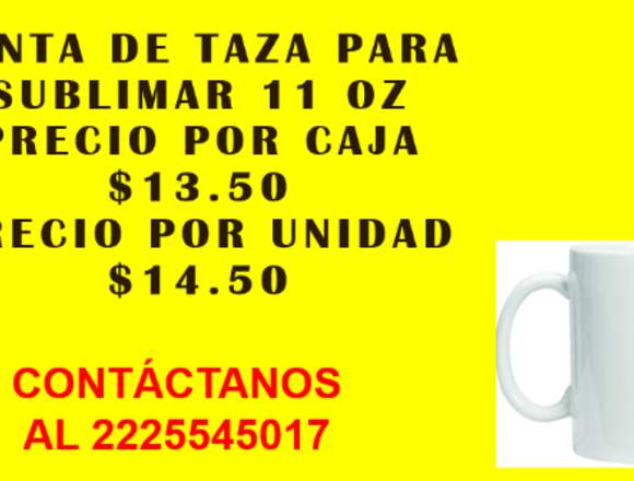 TAZA PARA SUBLIMAR 11 OZ